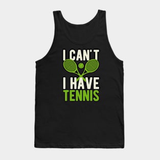 Funny Tennis Lover Tank Top